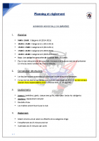 Planning & Règlement journée Hockey Balle